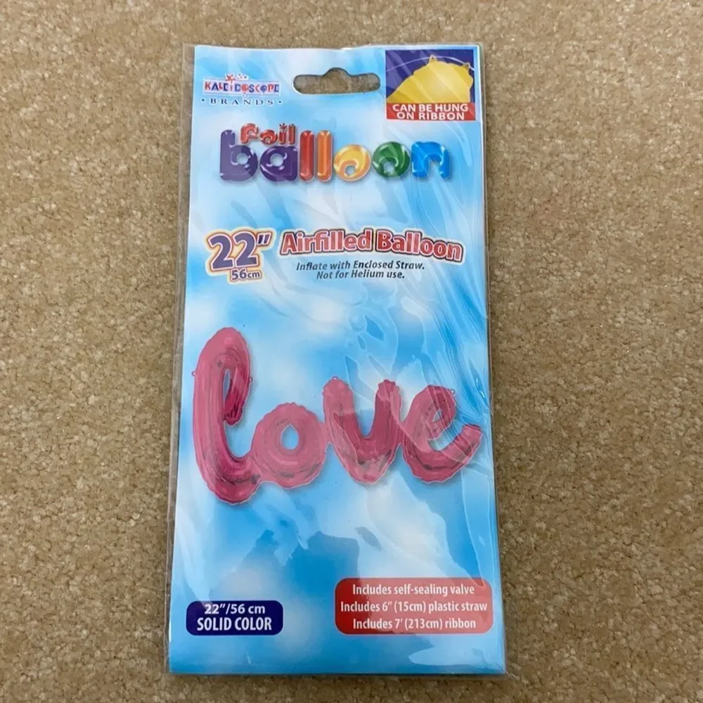 Love Balloons - Air fill (not helium) 5 pack!